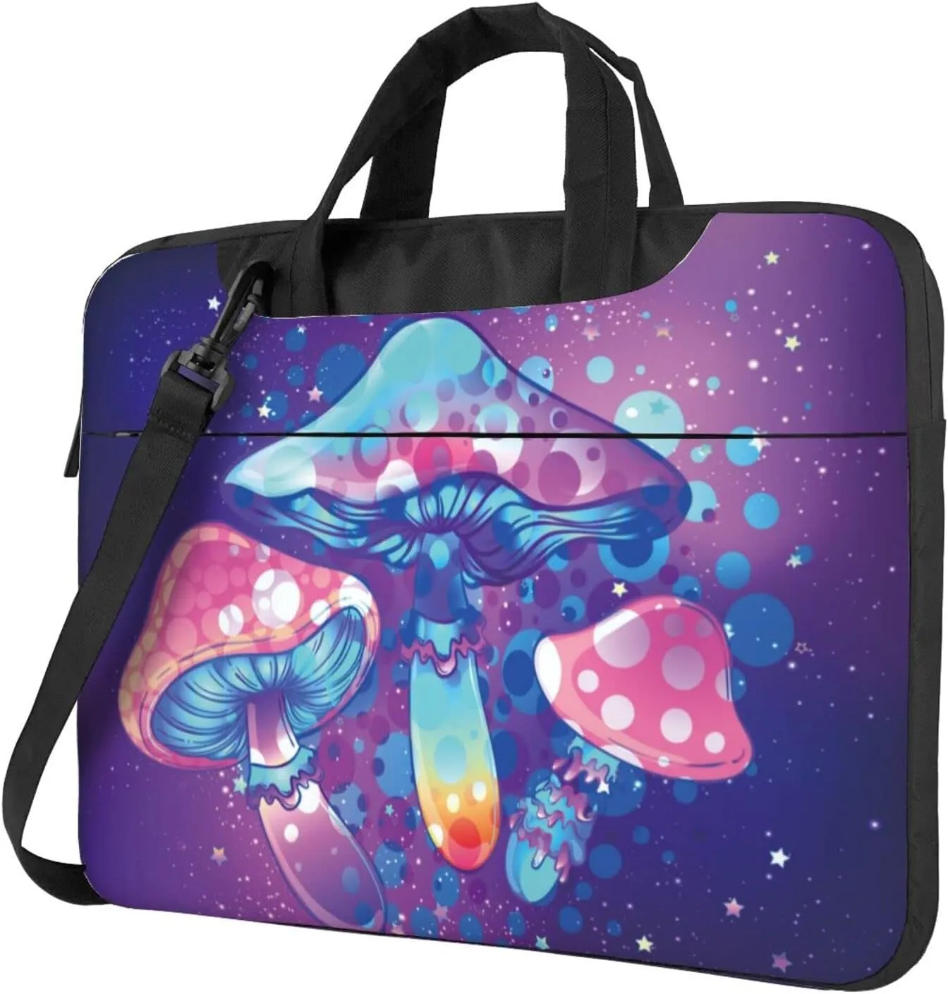 Laptop Bag Laptop Case 14 Inch Computer Bags Trippy Mushroom Printed Padded Sleeve Cover for Women Men