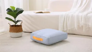 Large Floor Pillow Meditation Cushion Square Floor Cushions for Adults,Premium Washable Outdoor Cushions Seat-Yoga Pillows for Sitting on Floor 18" Grey
