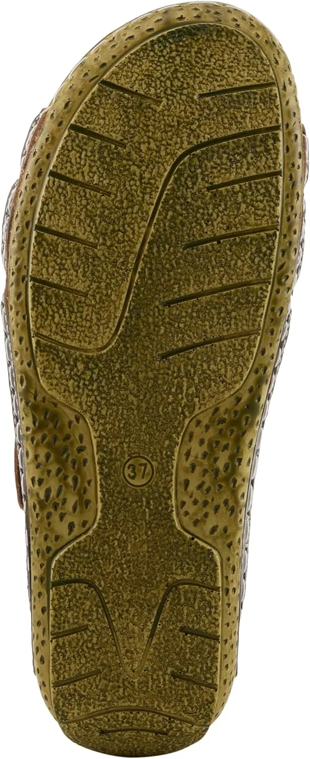 L'Artiste by Spring Step Women's Style Leigh Leather Slide Sandal