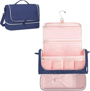 Leudes Shark Flexstyle Carrying Case Dyson Air Wrap Travel Case Large Holder Hair Styler Organizer for Airwrap Attachments Storage Bag with Hanging Hook (Bag Only) (Blue-Large)