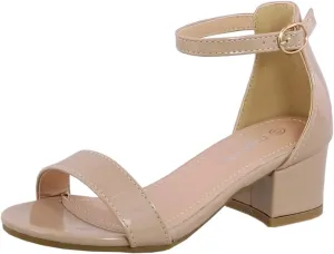 Lucky Top Girls Dress Sandal Low Heel Ankle Strap