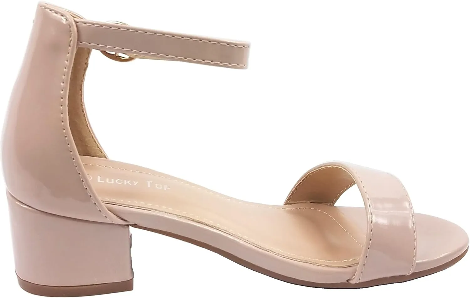 Lucky Top Girls Dress Sandal Low Heel Ankle Strap