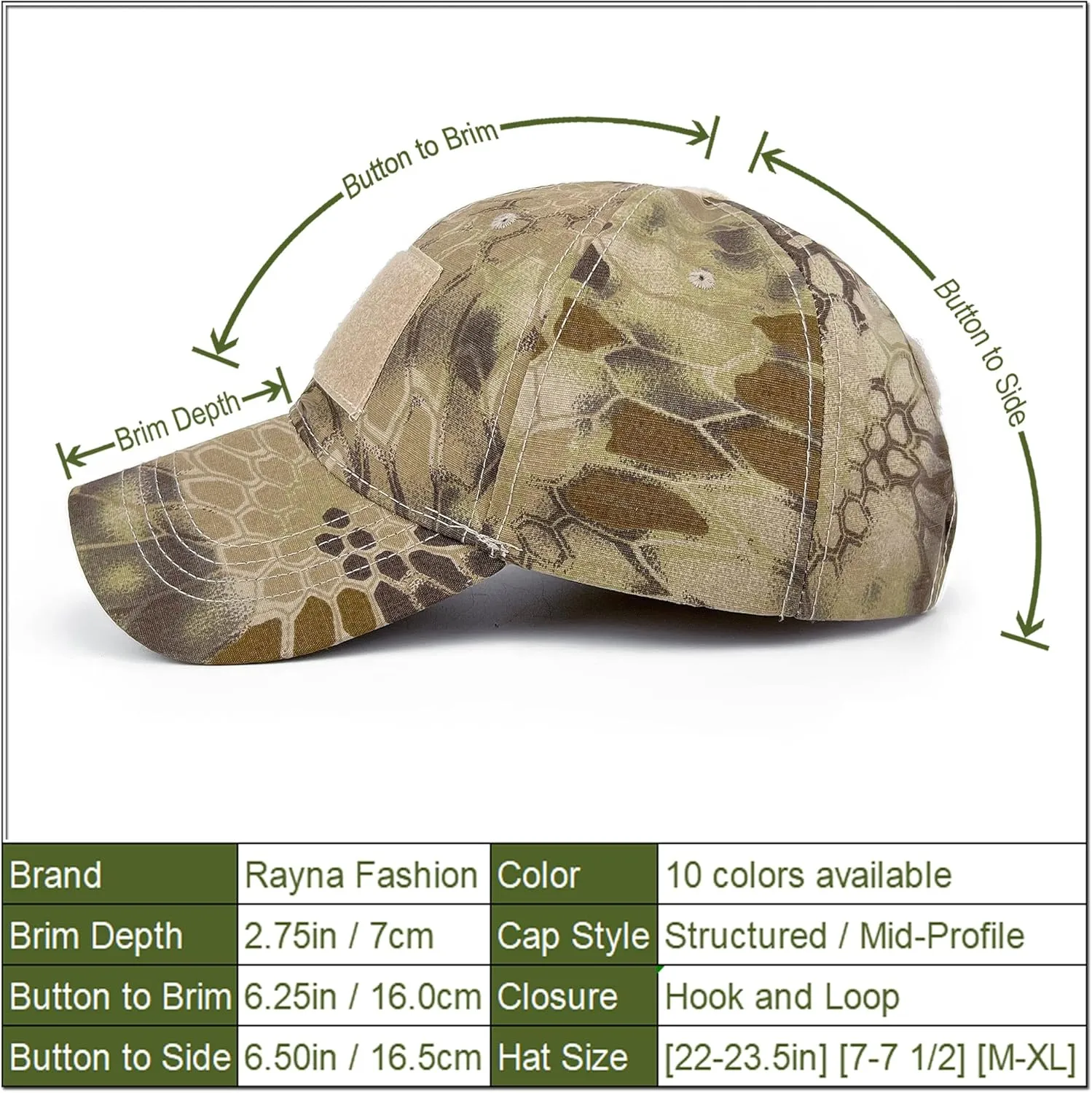 Mens Camo Baseball Hats with American Flag USA Patch Military Baseball Caps for Women