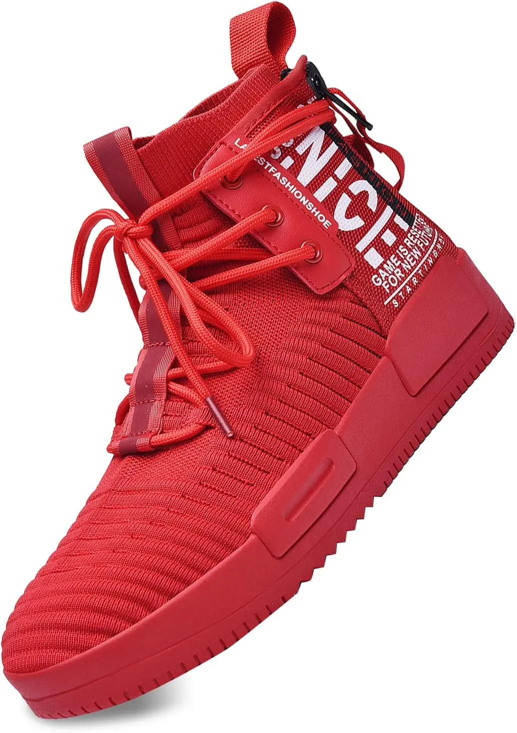 Men’s High Top Fashion Sneaker Casual Slip on Walking Shoes for Men
