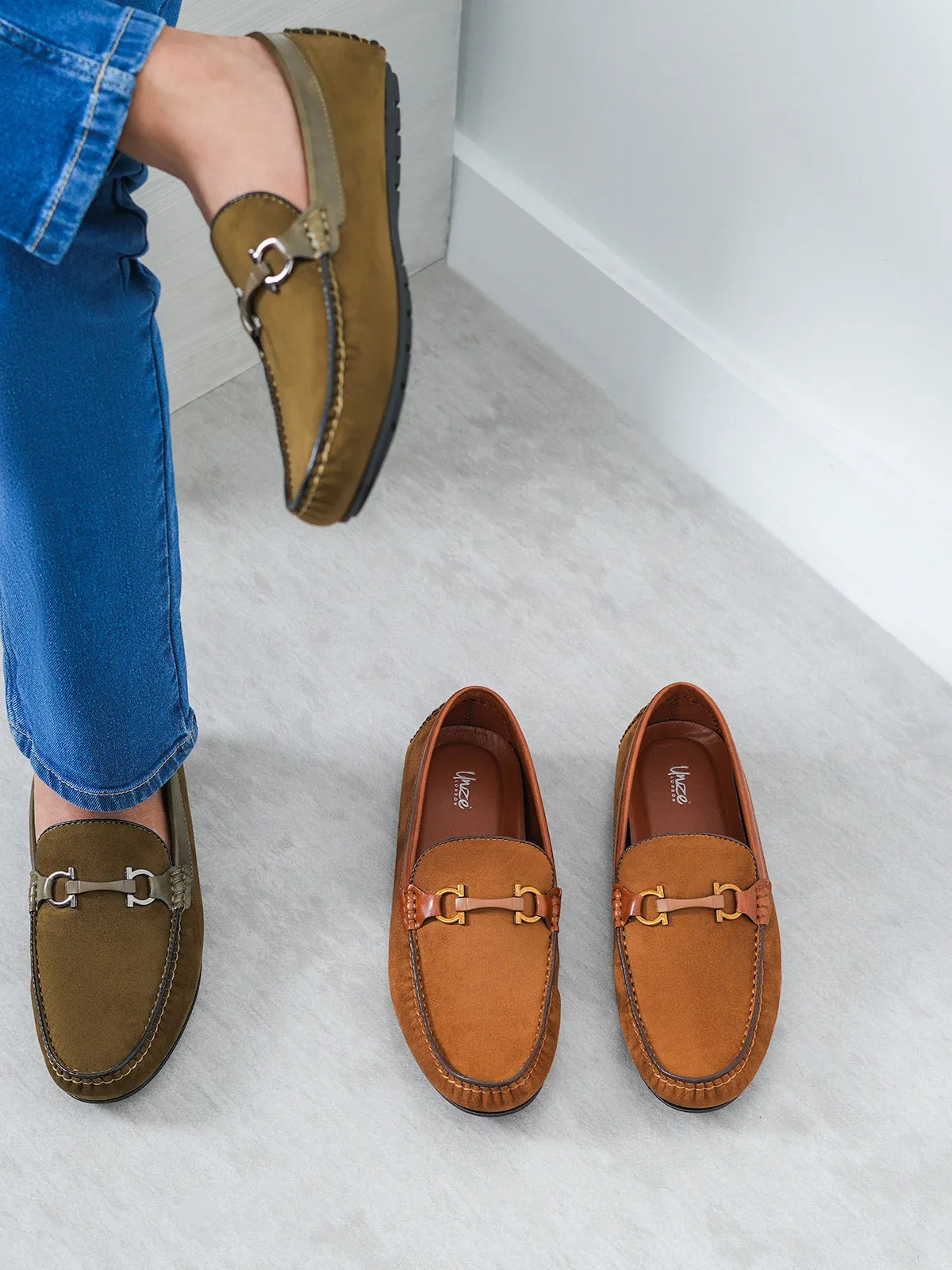 Mens "NAVIGA" Adorned Comfy Shoes