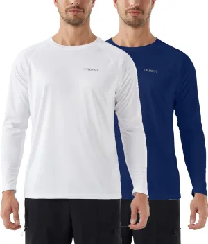 Men's Sun Protection Shirts UV SPF UPF 50  Long Sleeve Rash Guard Fishing Running Swim Quick Dry Lightweight