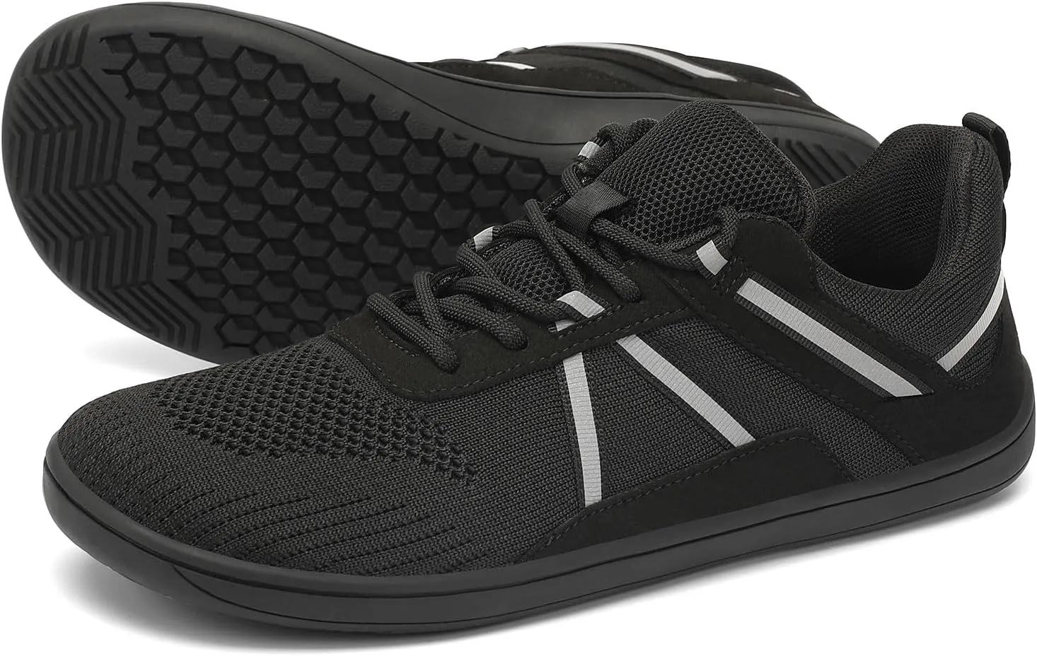 Men's Wide Toe Barefoot Shoes Minimalist Zero Drop Walking Shoes Non Slip Comfortable Outdoor Tennis Shoes Width Cross-Trainer Sneakers