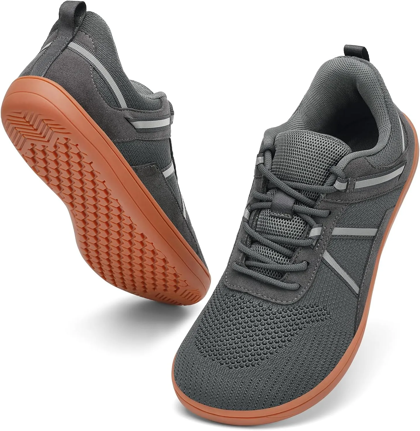 Men's Wide Toe Barefoot Shoes Minimalist Zero Drop Walking Shoes Non Slip Comfortable Outdoor Tennis Shoes Width Cross-Trainer Sneakers