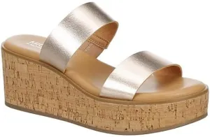 Michael By Michael Shannon Pierre - Women's Platform Open Toe Two Band Slip-On Slide Sandals