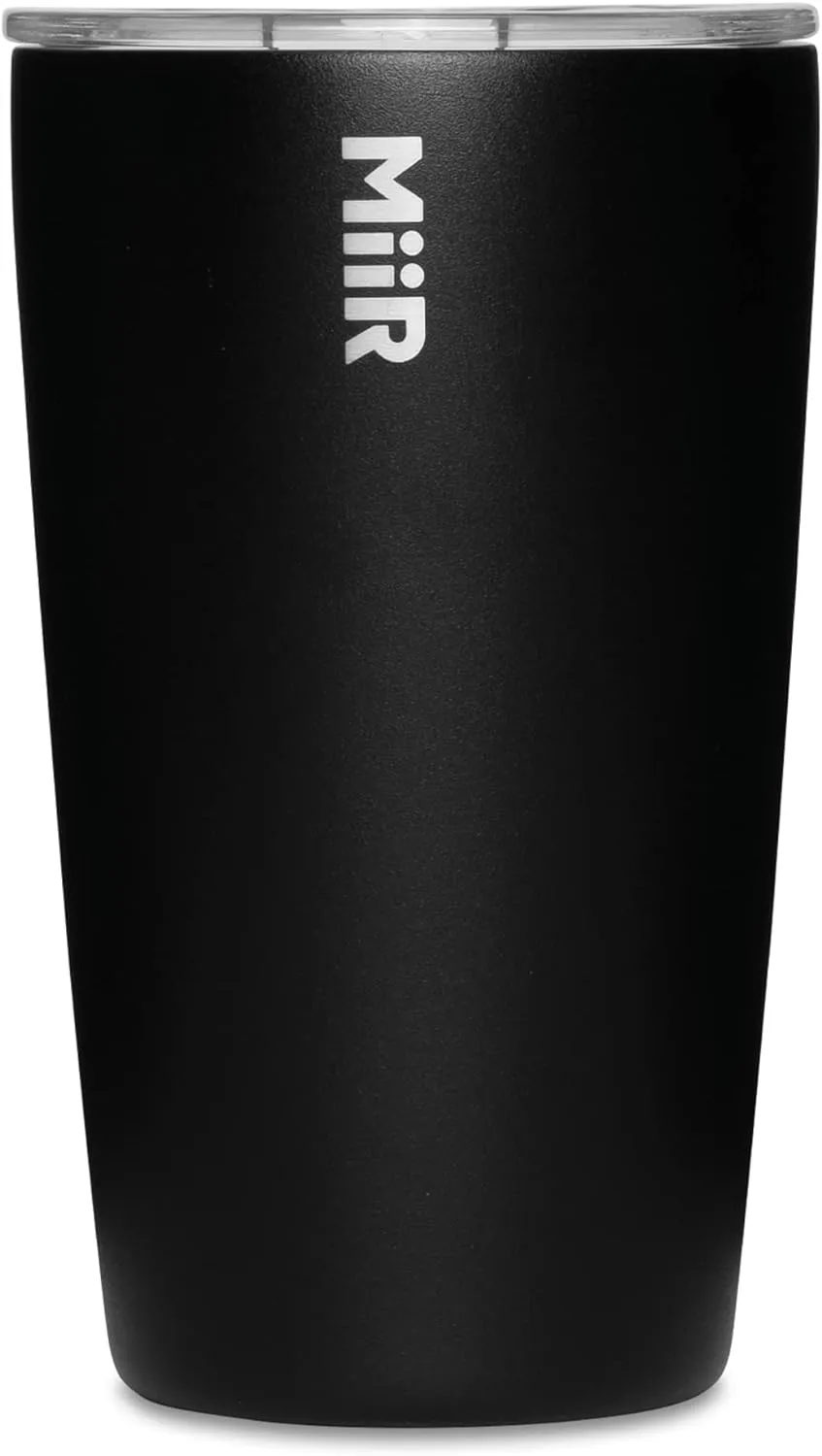MiiR, Tumbler, Vacuum Insulated, Stainless Steel with Slide Lid, Cup Holder Compatible & BPA Free, Black, 12 Fluid Ounces