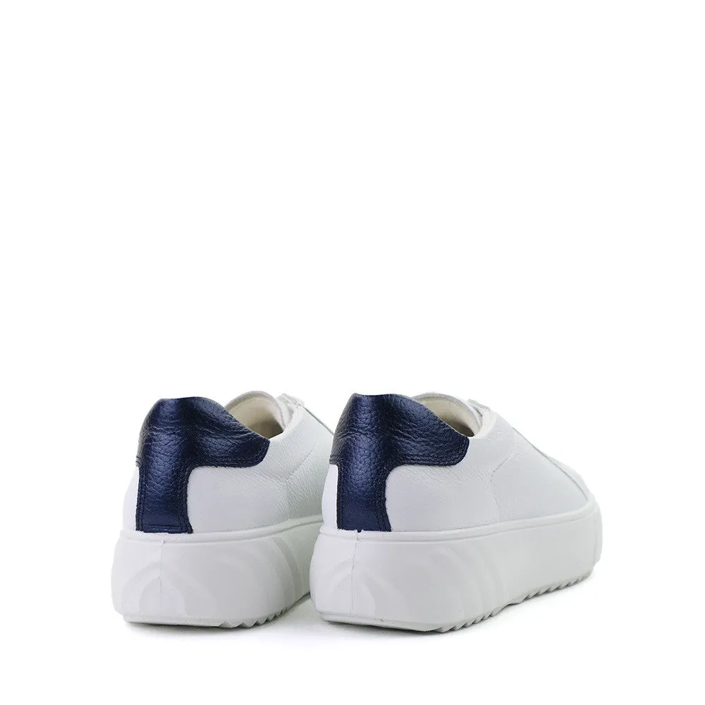 Mikky White Leather