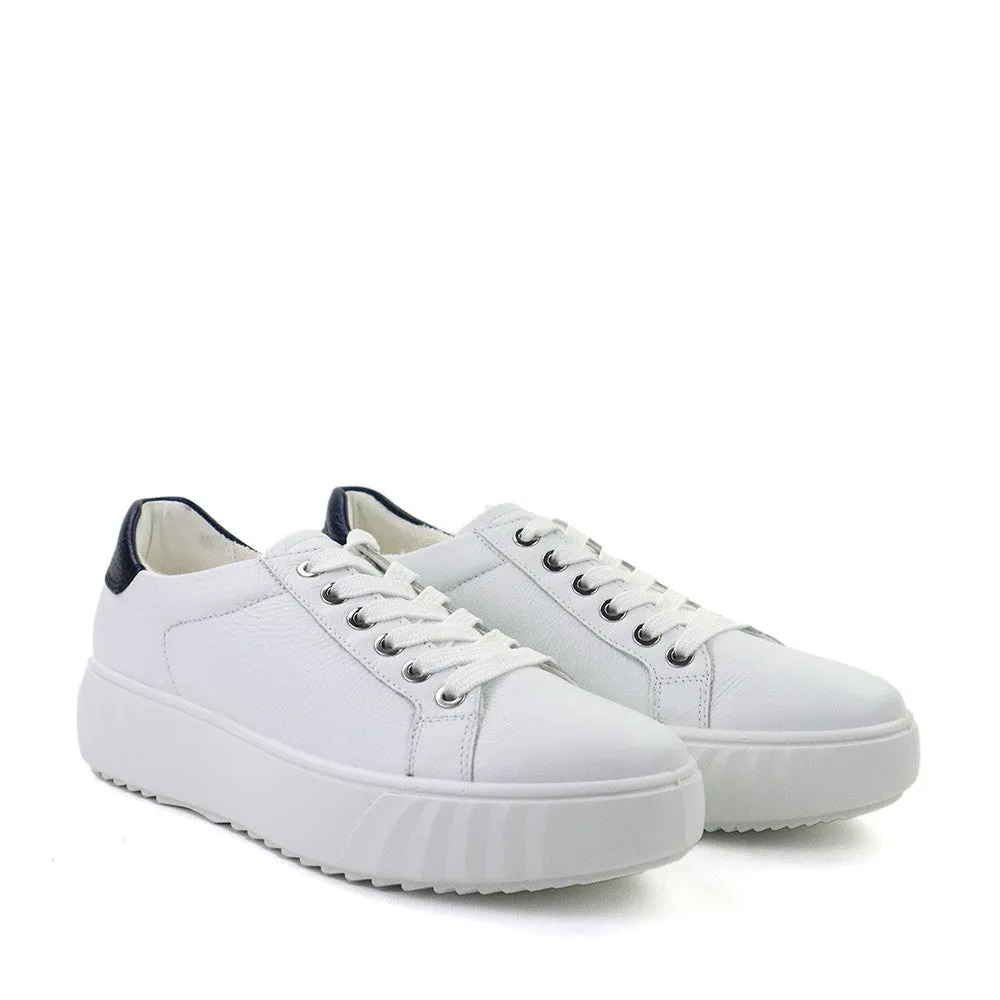 Mikky White Leather