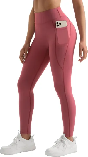 MOOSLOVER Women Workout Leggings with Pockets Compression Runnings Yoga Pants High Waisted Tummy Control Athletic Leggings