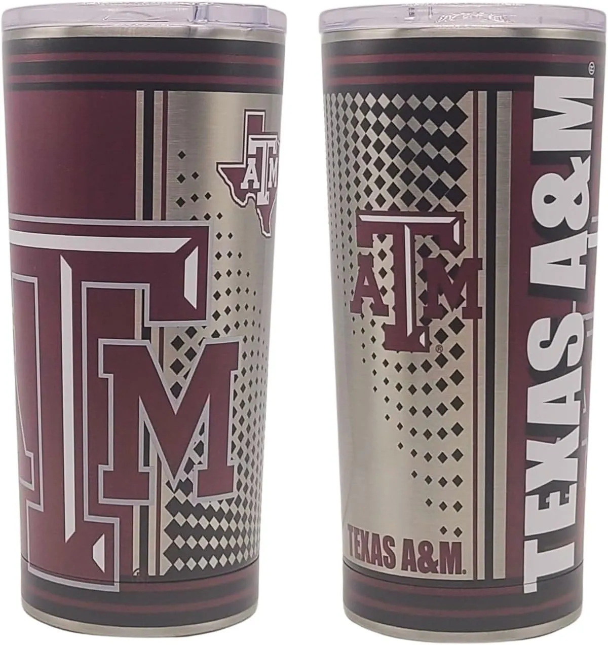 NCAA Hero Digital Stainless Steel Vacuum Insulated 20oz Ultra Travel Tumbler (Texas A&M Aggies)
