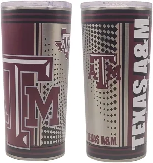 NCAA Hero Digital Stainless Steel Vacuum Insulated 20oz Ultra Travel Tumbler (Texas A&M Aggies)