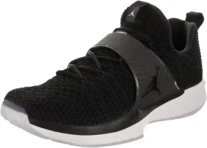 Nike Air Jordan Trainer 2 Flyknit Mens Basketball Trainers 921210 Sneakers Shoes (UK 7.5 US 8.5 EU 42, Black White 010)