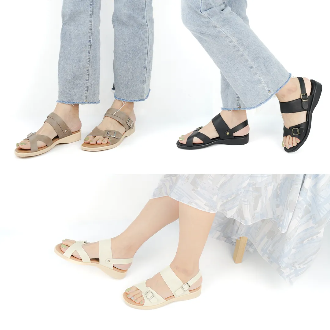 No.1850 Duo-way Strap Wedge Sandal