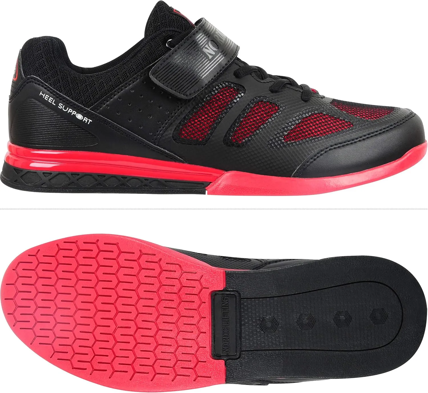 Nordic Lifting VENJA Weightlifting Shoes – Men's Gym, Crossfit & Squat Shoes w/Heel Support & Grip Sole