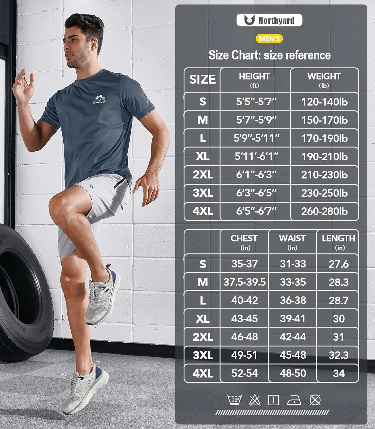 NORTHYARD Men's UPF 50  Sun Protection Shirts Swim SPF UV Quick Dry Short Sleeve T-Shirts for Athletic Fishing Rash Guard