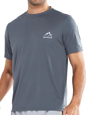 NORTHYARD Men's UPF 50  Sun Protection Shirts Swim SPF UV Quick Dry Short Sleeve T-Shirts for Athletic Fishing Rash Guard