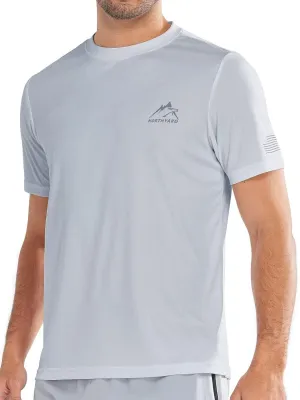 NORTHYARD Men's UPF 50  Sun Protection Shirts Swim SPF UV Quick Dry Short Sleeve T-Shirts for Athletic Fishing Rash Guard