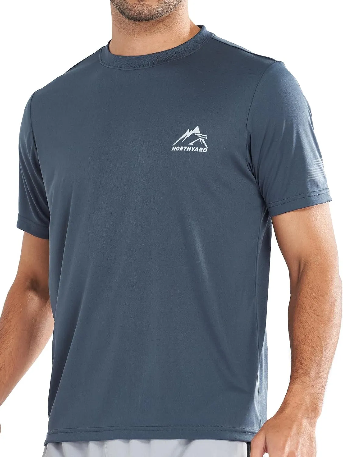 NORTHYARD Men's UPF 50  Sun Protection Shirts Swim SPF UV Quick Dry Short Sleeve T-Shirts for Athletic Fishing Rash Guard