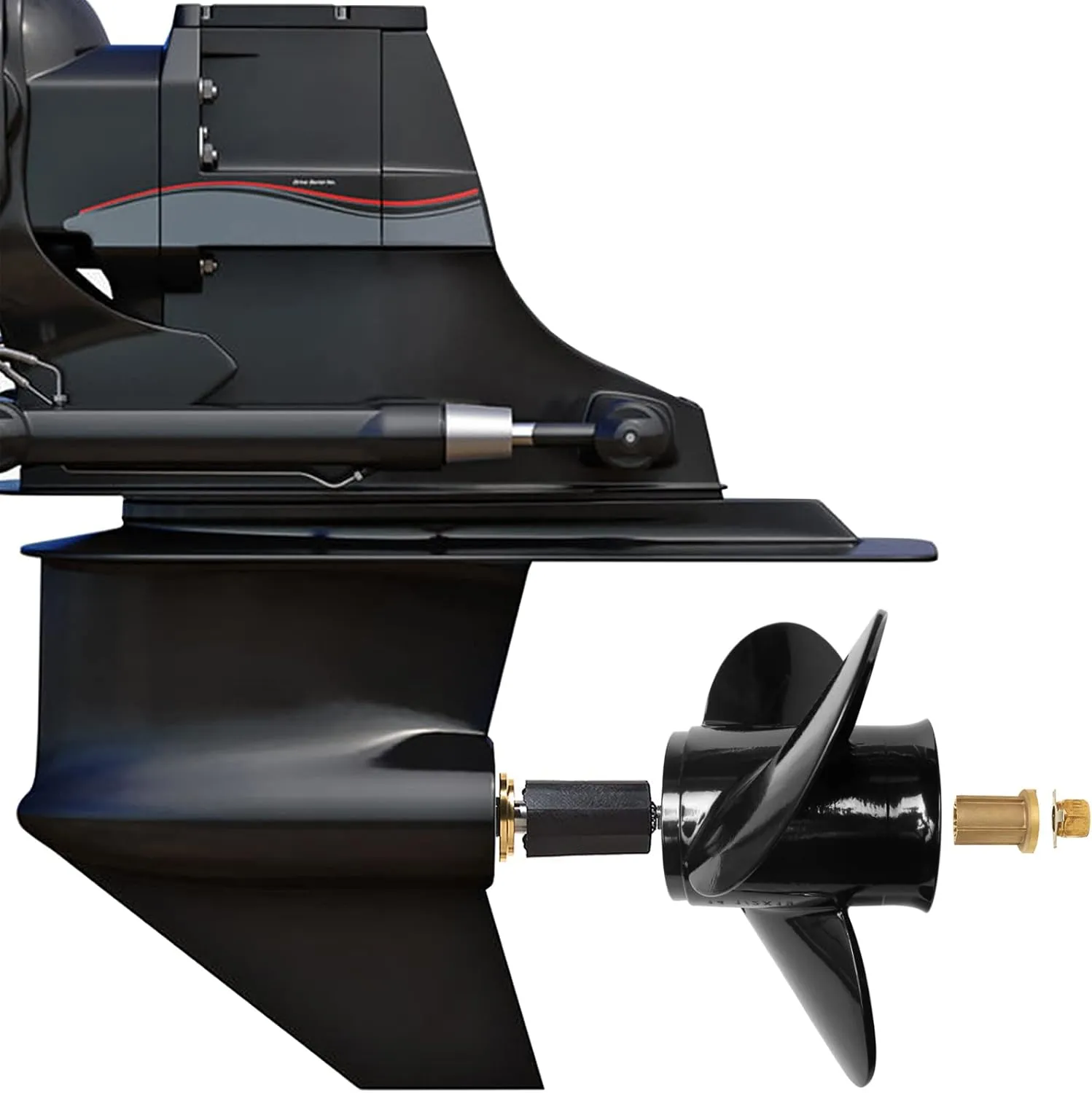 NOVINO Boat Propeller for Mercruiser Alpha One/Bravo One & Mercury Outboard Engines 135-300HP 2&4-Stroke, Aluminum Boat Propeller 15 Spline Tooth, Right Hand Rotation