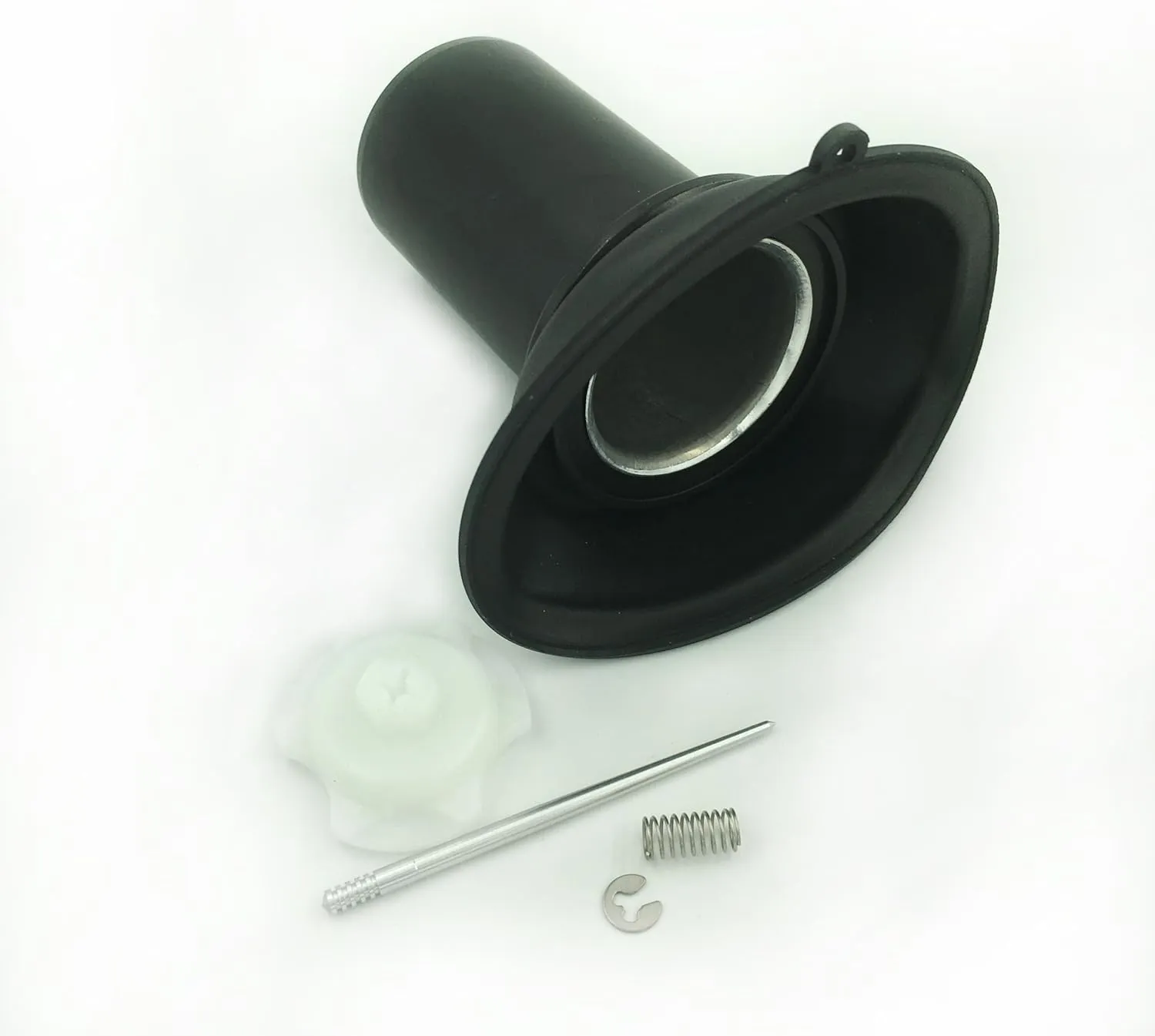 One Pack Motorcycle Rubber Carburetor Membrane Bowl, Carb Slide Vacuum Diaphragm Valve Piston Needle Spring Kit Set For Honda Shadow VT750 1983