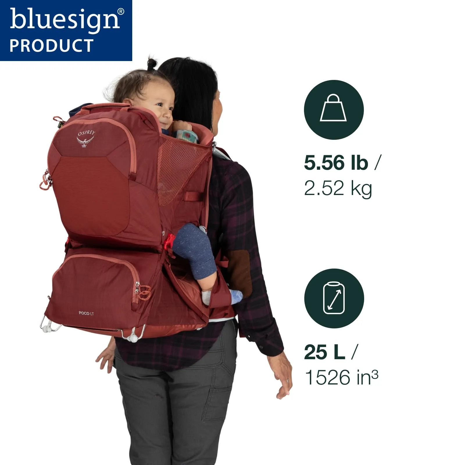 Osprey Poco LT Lightweight Child Carrier and Backpack for Travel