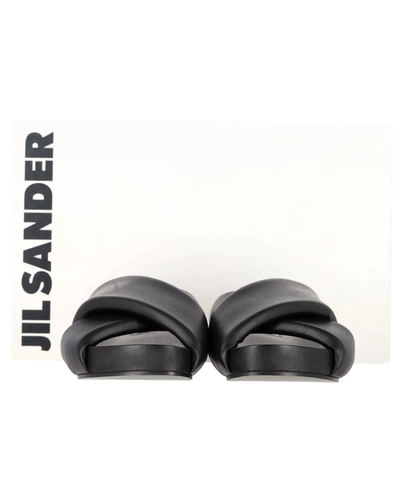 Padded Leather Slide Sandals