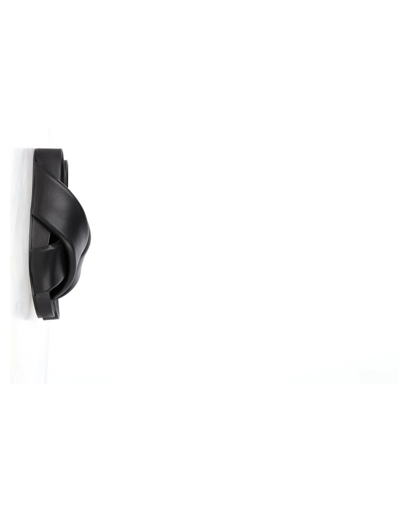 Padded Leather Slide Sandals