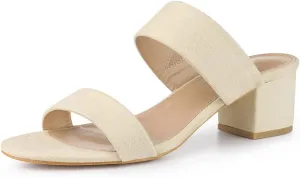 Perphy Open Toe Block Heels Slide Heel Sandals for Women