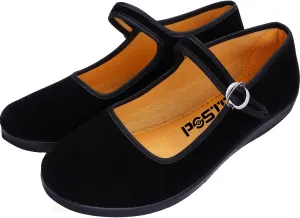 pestor Mary Jane Shoes for Women Ballet Flats Women's Flat Shoes Ballerina Halloween Black Mary Janes