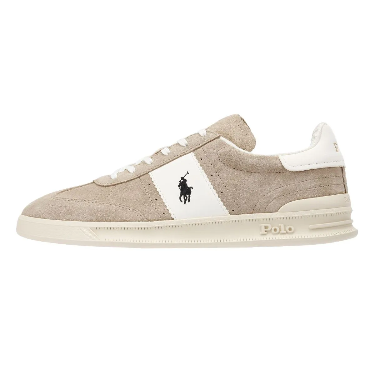Polo Ralph Lauren Heritage Aera Suede Milkshake/White Trainers