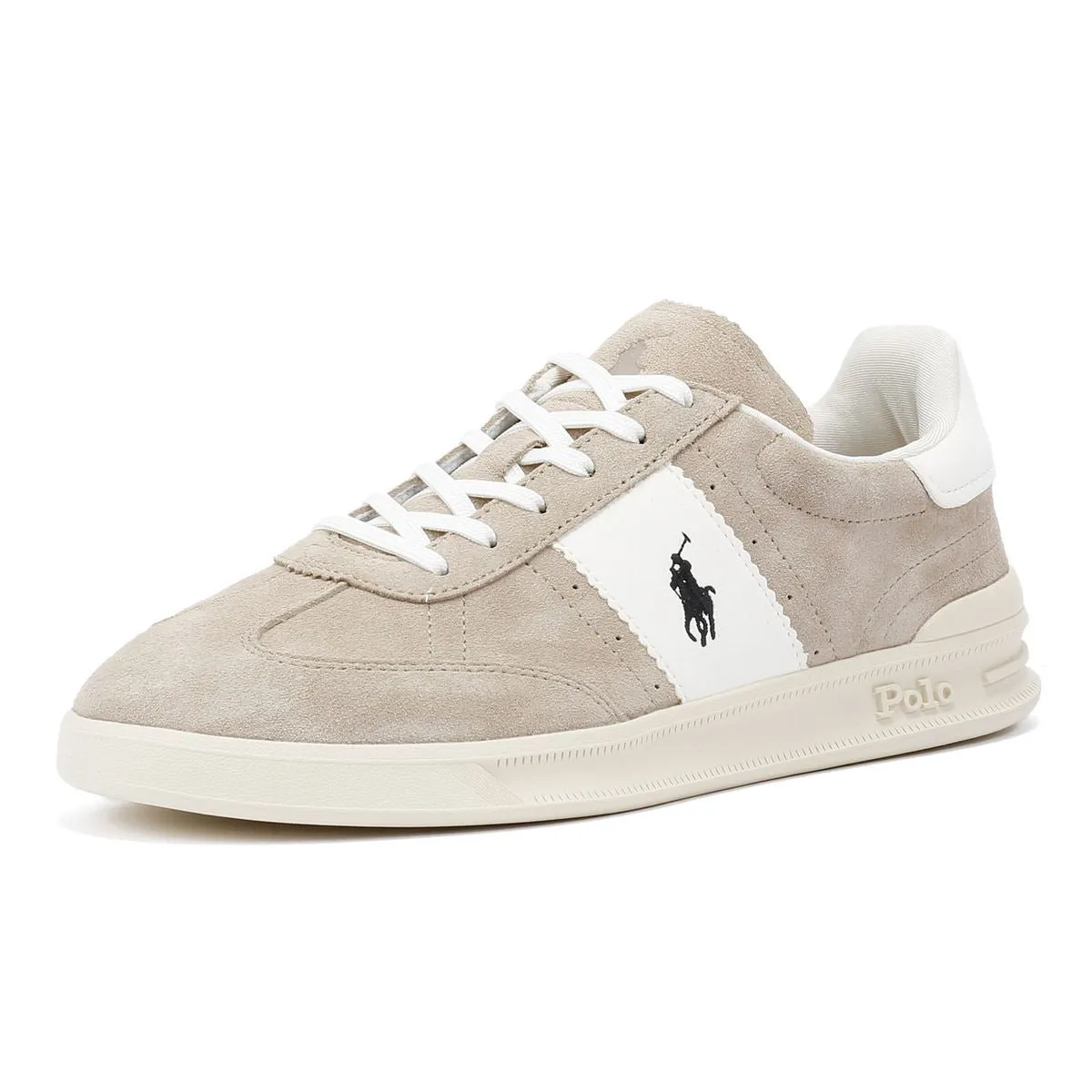 Polo Ralph Lauren Heritage Aera Suede Milkshake/White Trainers