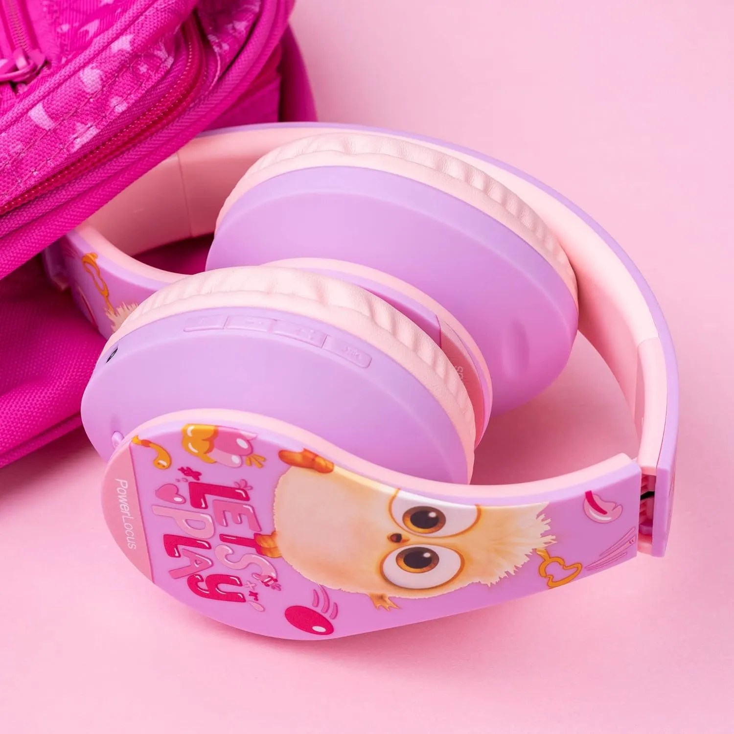 PowerLocus Kids Headphones Angry Birds Edition, Wireless Kids Headphones, 85dB Volume Limited, Foldable with Case, Wired and Micro SD Mode, Built-in Mic for Phone/iPad/School