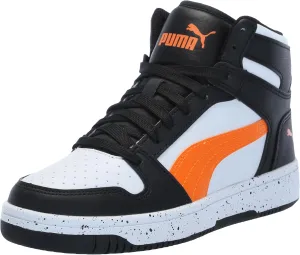 PUMA Kids' Rebound Layup Mid Hook and Loop Sneaker