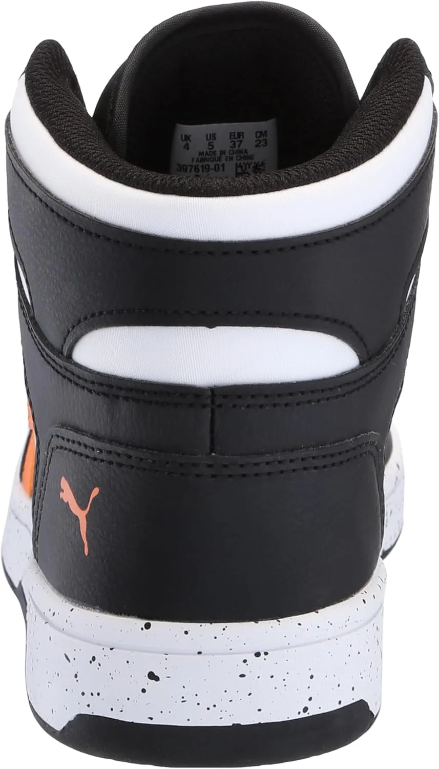 PUMA Kids' Rebound Layup Mid Hook and Loop Sneaker