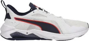 PUMA mens 19368512 Cross Trainer, Puma White-peacoat-poppy Red, 14 US