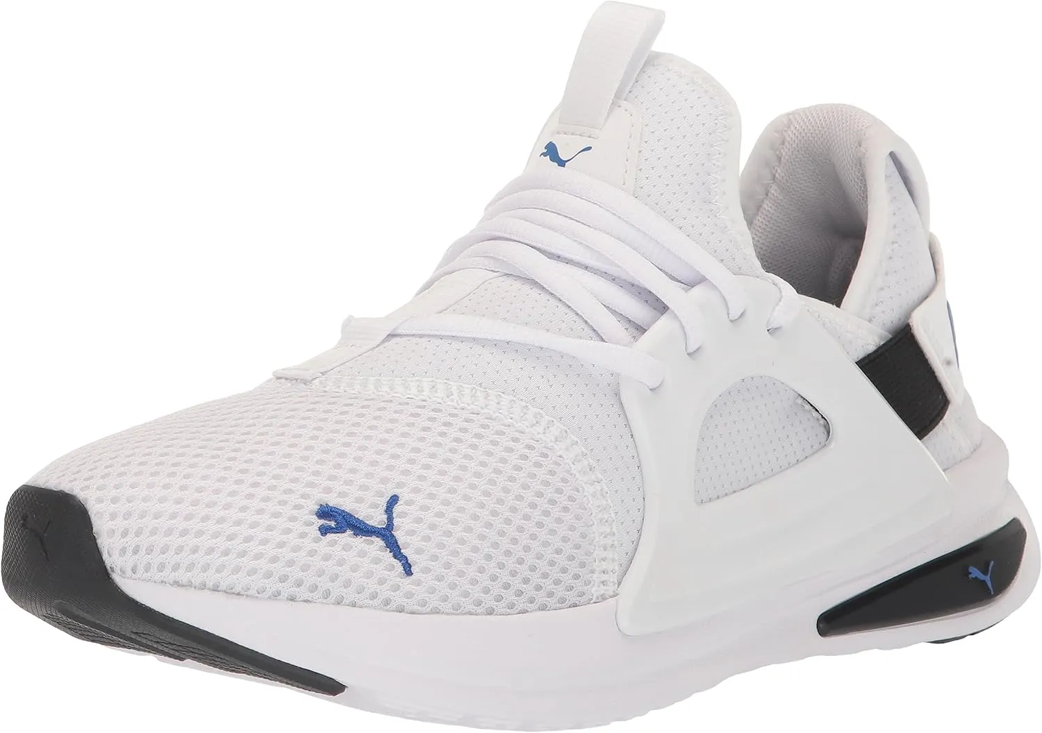 PUMA Mens Softride Enzo Evo Cross Trainer, Mens White-Ultra Blue Mens Black, 7
