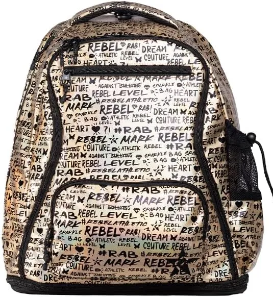 Rebel Athletic Signature Dream Bag Plus In Black And Gold