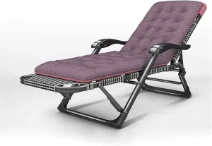 Recliner Patio Chairs Reclining Folding Chair Bed Sun Loungers Zero Gravity Chaise Lounges Outdoor Garden Deck Vision