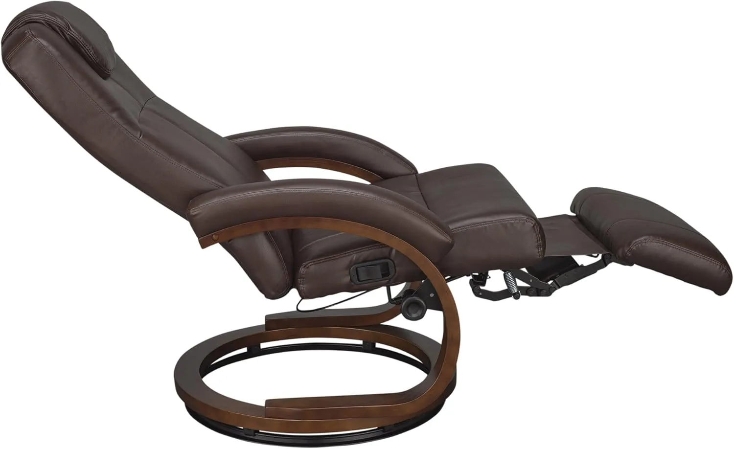 RecPro Charles 28" RV Euro Chair Recliner Modern Design RV Furniture (1, Mahogany)
