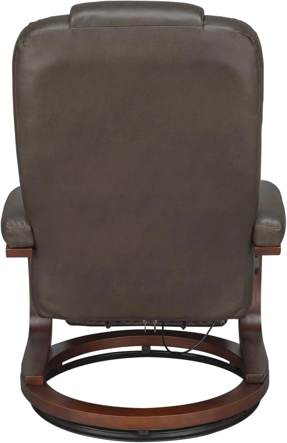 RecPro Charles 28" RV Euro Chair Recliner Modern Design RV Furniture (2, Chestnut)