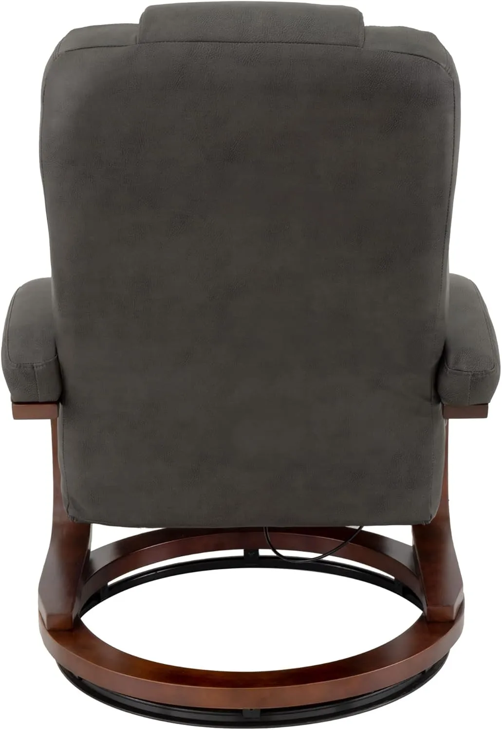 RecPro Charles 28" RV Euro Chair Recliner Modern Design RV Furniture RV Recliner (2 Chairs, Gunmetal)