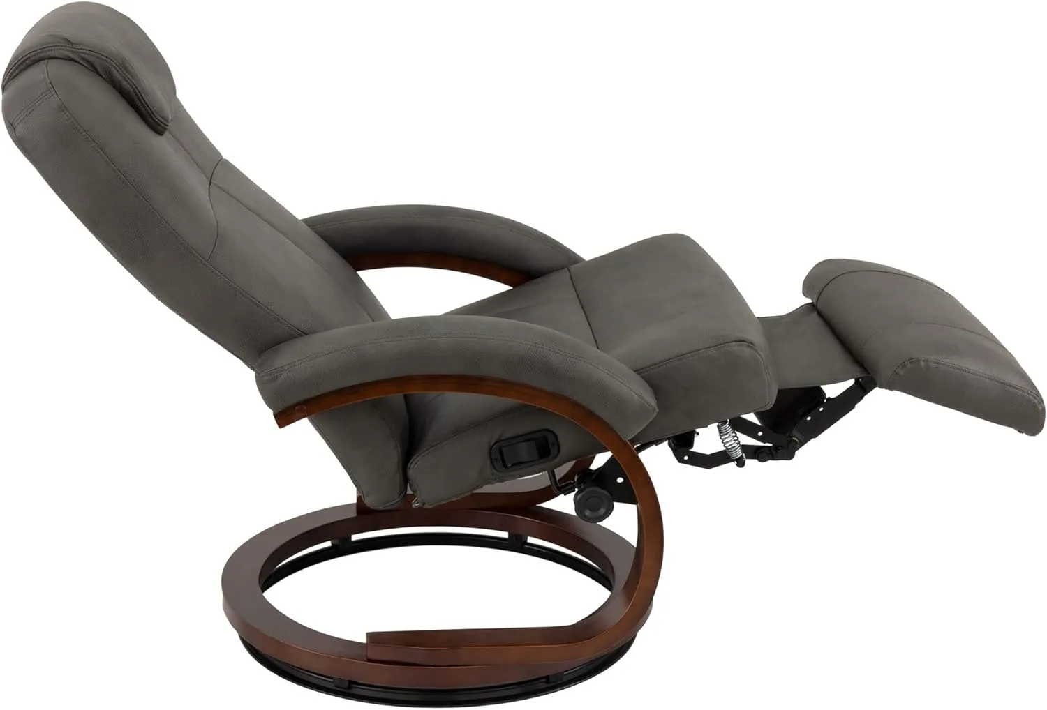 RecPro Charles 28" RV Euro Chair Recliner Modern Design RV Furniture RV Recliner (2 Chairs, Gunmetal)