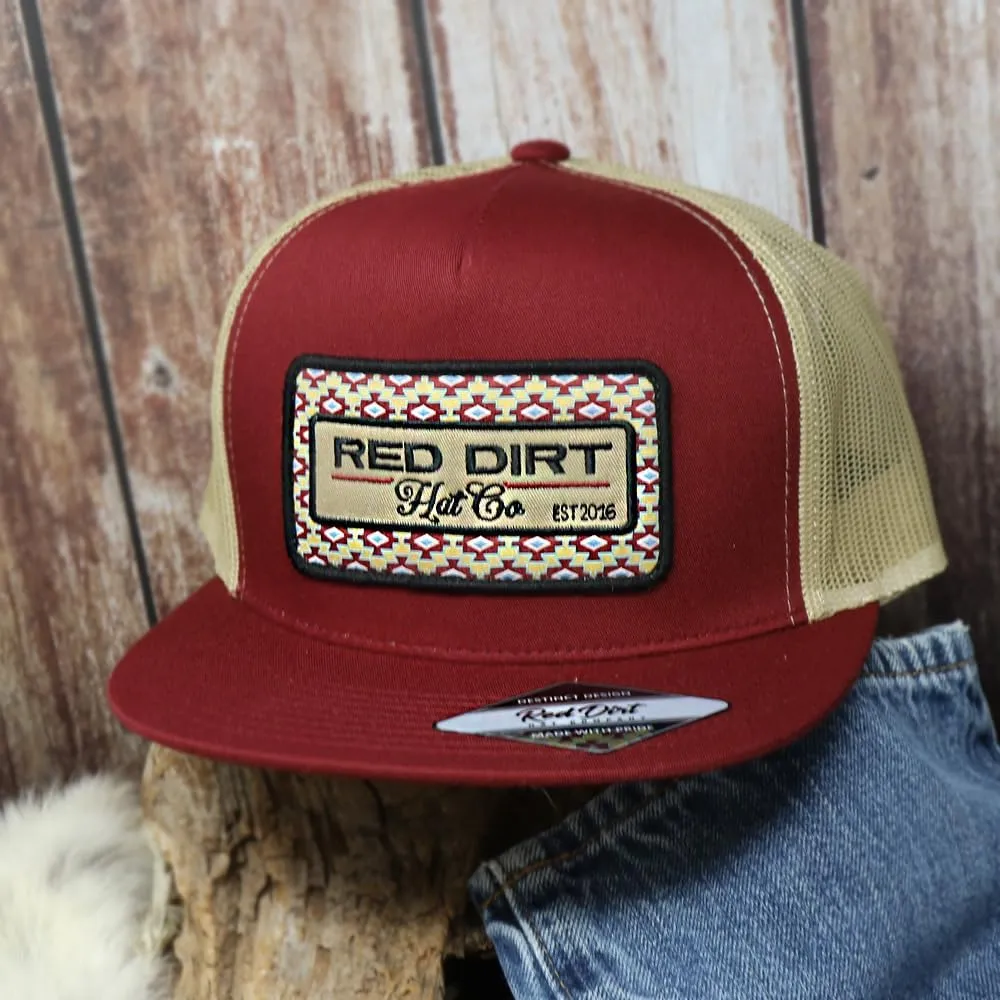 Red Dirt Hat Company Aztec Print Adjustable Snapback Hat