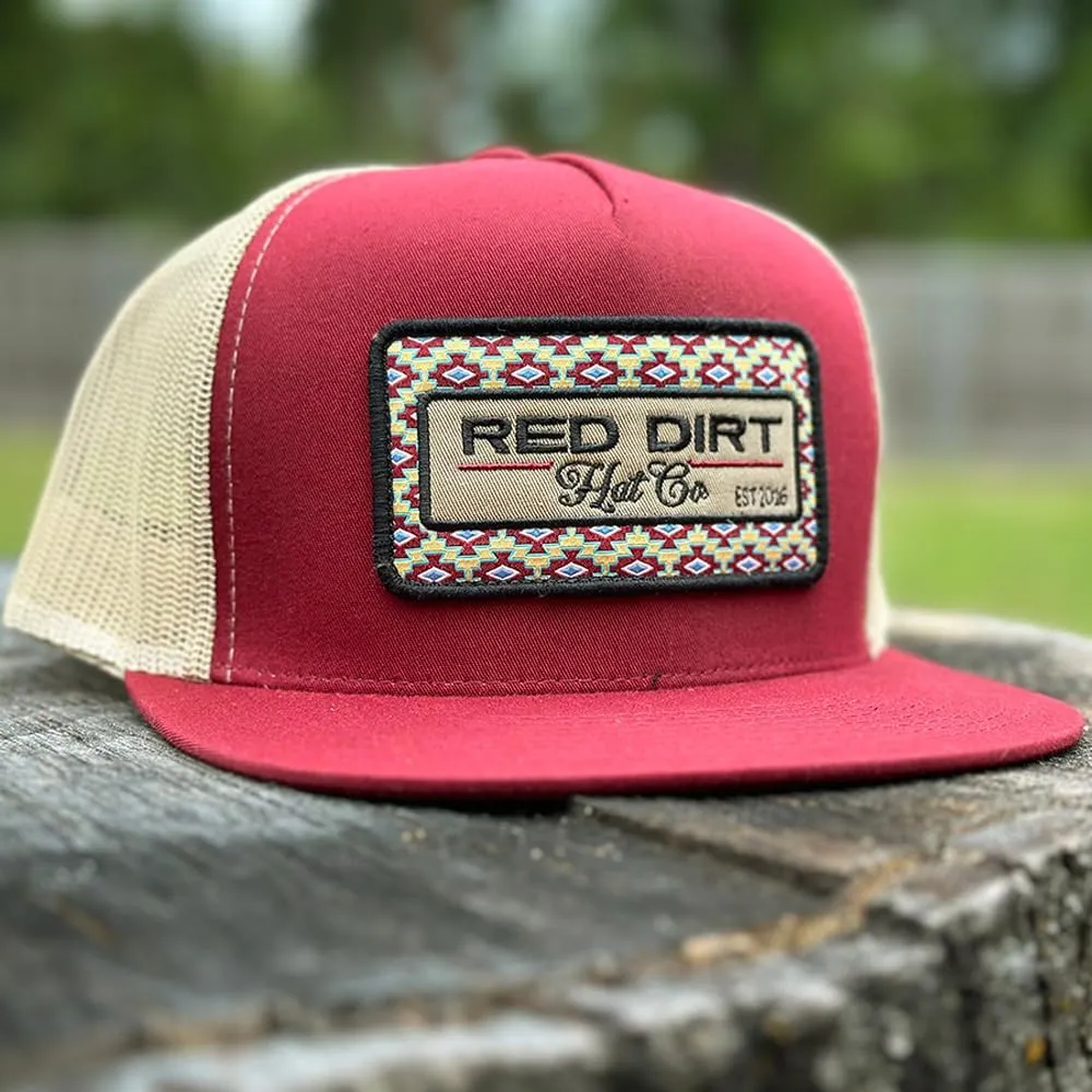 Red Dirt Hat Company Aztec Print Adjustable Snapback Hat