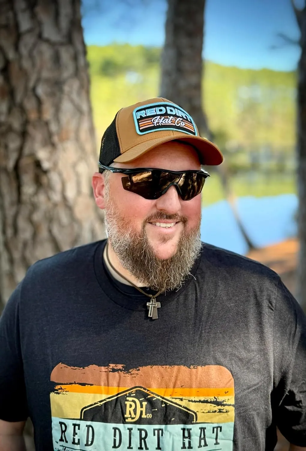 Red Dirt Hat Company Between The Line Adjustable Snapback Hat