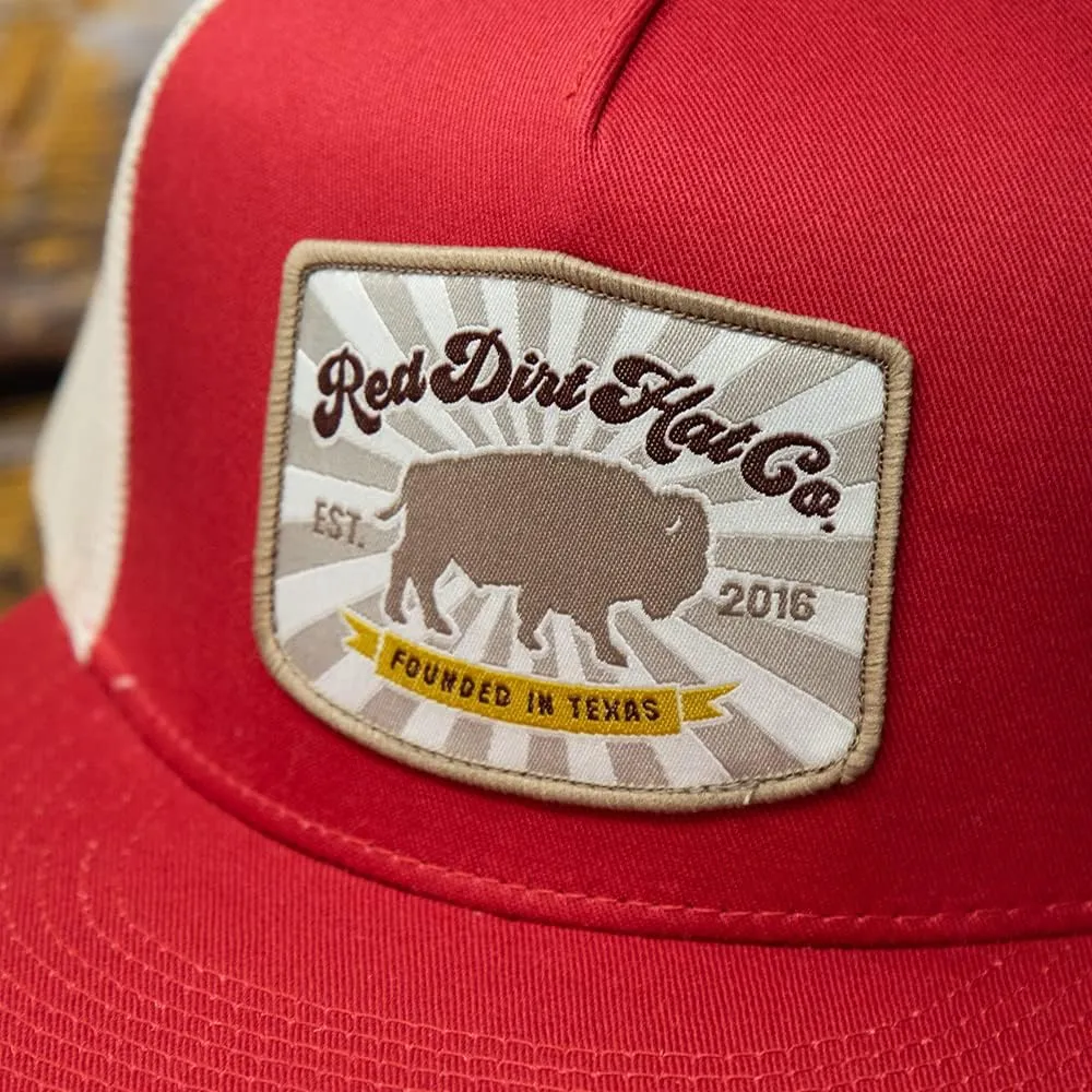 Red Dirt Hat Company Buffalo Patch Adjustable Snapback Hat